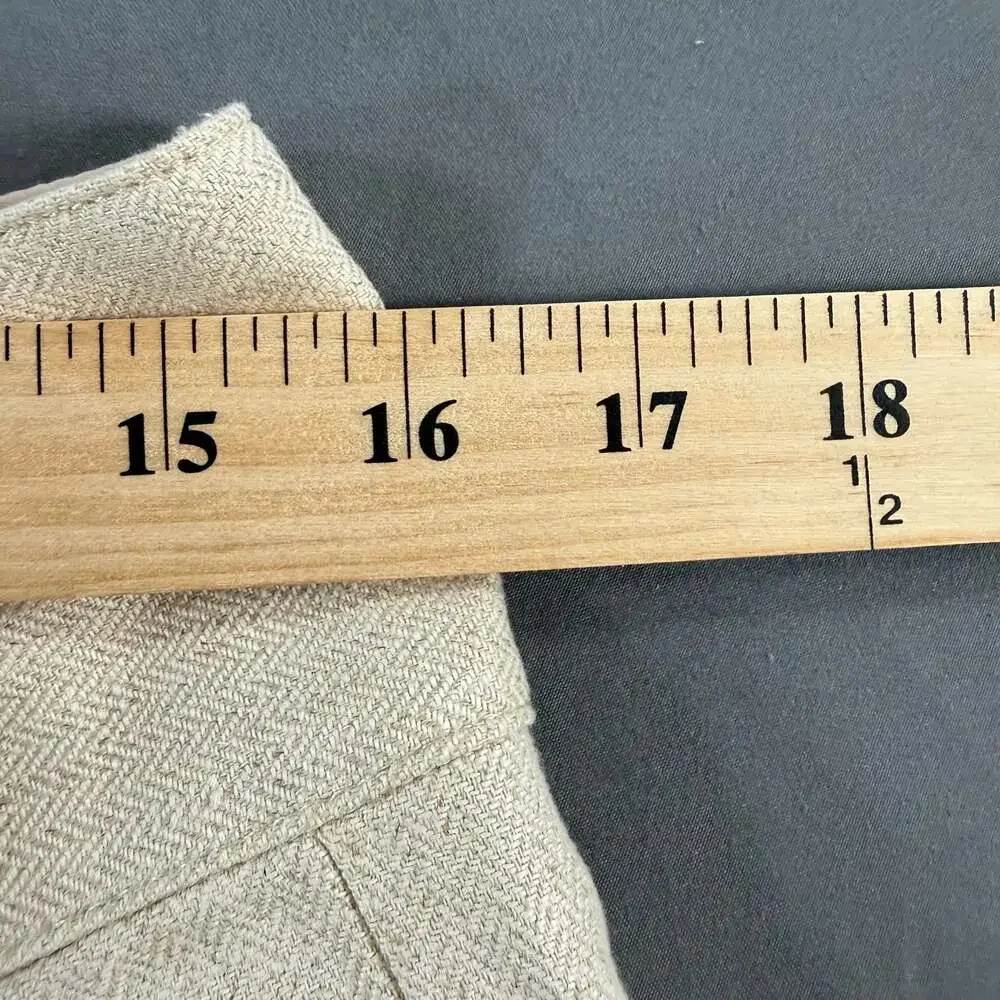 Banana Republic Herringbone Linen Blend Seafarer Pants Womens 10 Beige NWT